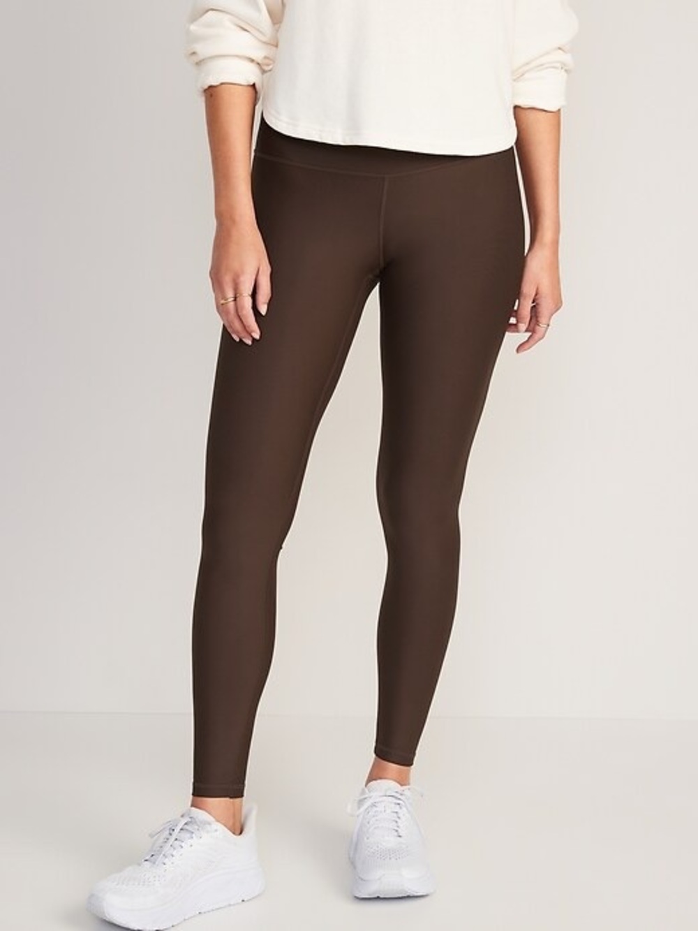 NWT! Old Navy French Roast Extra High-Waisted PowerSoft Leggings - Small Tall 